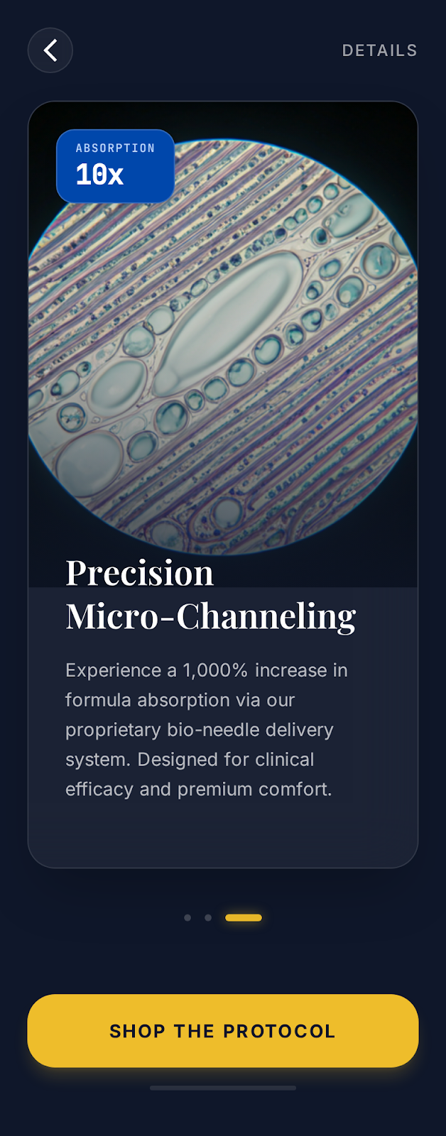 Precision Micro-Channeling - 10x absorption increase
